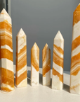 Orange Calcite Medium Tower