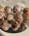 Flower Agate Spheres