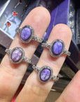 Charoite Rings