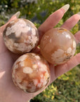 Flower Agate Spheres