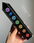 7 Chakra Obsidian Tower
