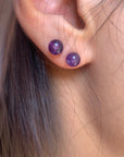 Amethyst Silver Earrings