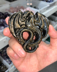 Silver/Gold Sheen Obsidian Dragon