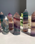 Rainbow Fluorite Small Towers