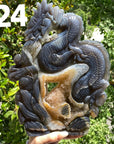Druzy Agate Dragon