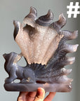 Druzy Agate 9 Tailed Fox