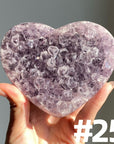 Amethyst Cluster Heart