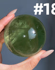 Apple Green Fluorite Sphere