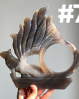 Druzy Agate 9 Tailed Fox