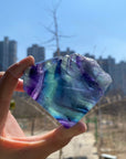Half Raw Fluorite Tower