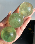 Apple Green Fluorite Spheres
