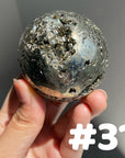 Pyrite Druzy Sphere