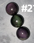 Rainbow Obsidian Sphere Bundle