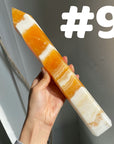 Orange Calcite Big Towers