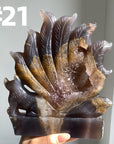 Druzy Agate 9 Tailed Fox