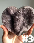 Amethyst Cluster Heart