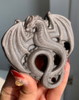 Silver/Gold Sheen Obsidian Dragon