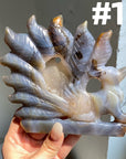 Druzy Agate 9 Tailed Fox