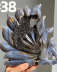 Druzy Agate 9 Tailed Fox