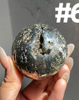 Pyrite Druzy Sphere