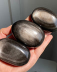 Silver Sheen Obsidian Palmstone