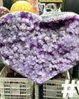 Massive Sugar Amethyst Heart
