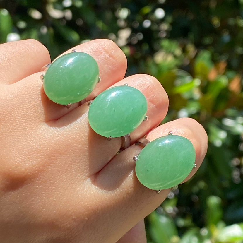 Green Aventurine Ring – Simmon Crystal Wholesale