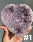 Amethyst Cluster Heart