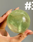 Apple Green Fluorite Sphere