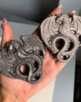 Silver/Gold Sheen Obsidian Dragon