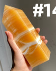 Orange Calcite Big Towers