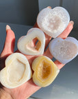Druzy Agate Heart
