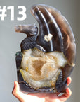 Druzy Agate Dragon
