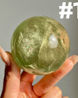 Apple Green Fluorite Sphere
