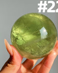 Apple Green Fluorite Sphere