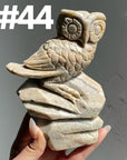 Sky Blue Quartz Owl