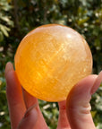 Honey Calcite Sphere