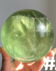 Apple Green Fluorite Sphere
