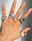 Crystal Mineral Ring