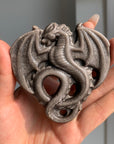 Silver/Gold Sheen Obsidian Dragon