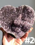 Amethyst Cluster Heart