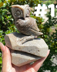 Sky Blue Quartz Owl