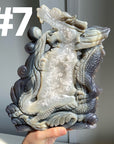 Druzy Agate Dragon