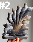 Druzy Agate 9 Tailed Fox