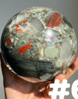 Large African Blood Stone Sphere