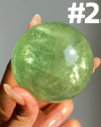 Apple Green Fluorite Sphere