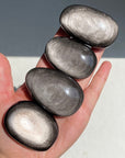Silver Sheen Obsidian Palmstone