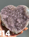 Amethyst Cluster Heart