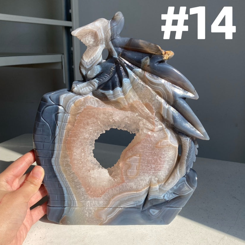 Druzy Agate Dragon – Simmon Crystal Wholesale