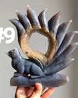 Druzy Agate 9 Tailed Fox